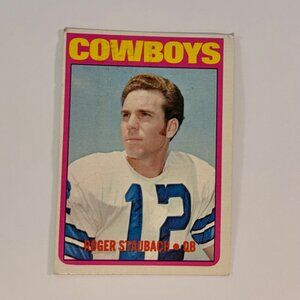 RARE 1972 Topps # 200 Roger Staubach Rookie Card | Dallas Cowboys Quarterback